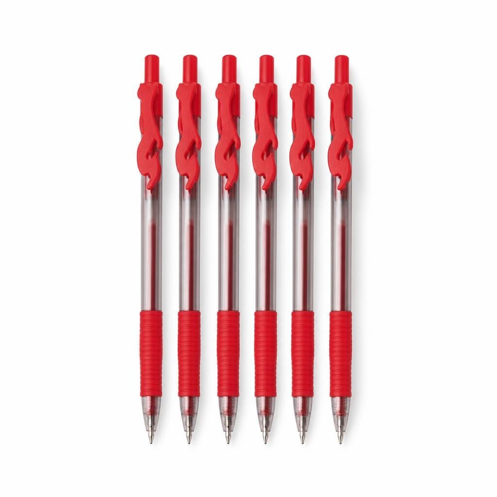 GRABBIT 0.7MM 6PCS DIHNO CLIPTO PEN-RED