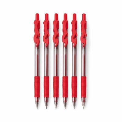 GRABBIT 0.7MM 6PCS DIHNO CLIPTO PEN-RED