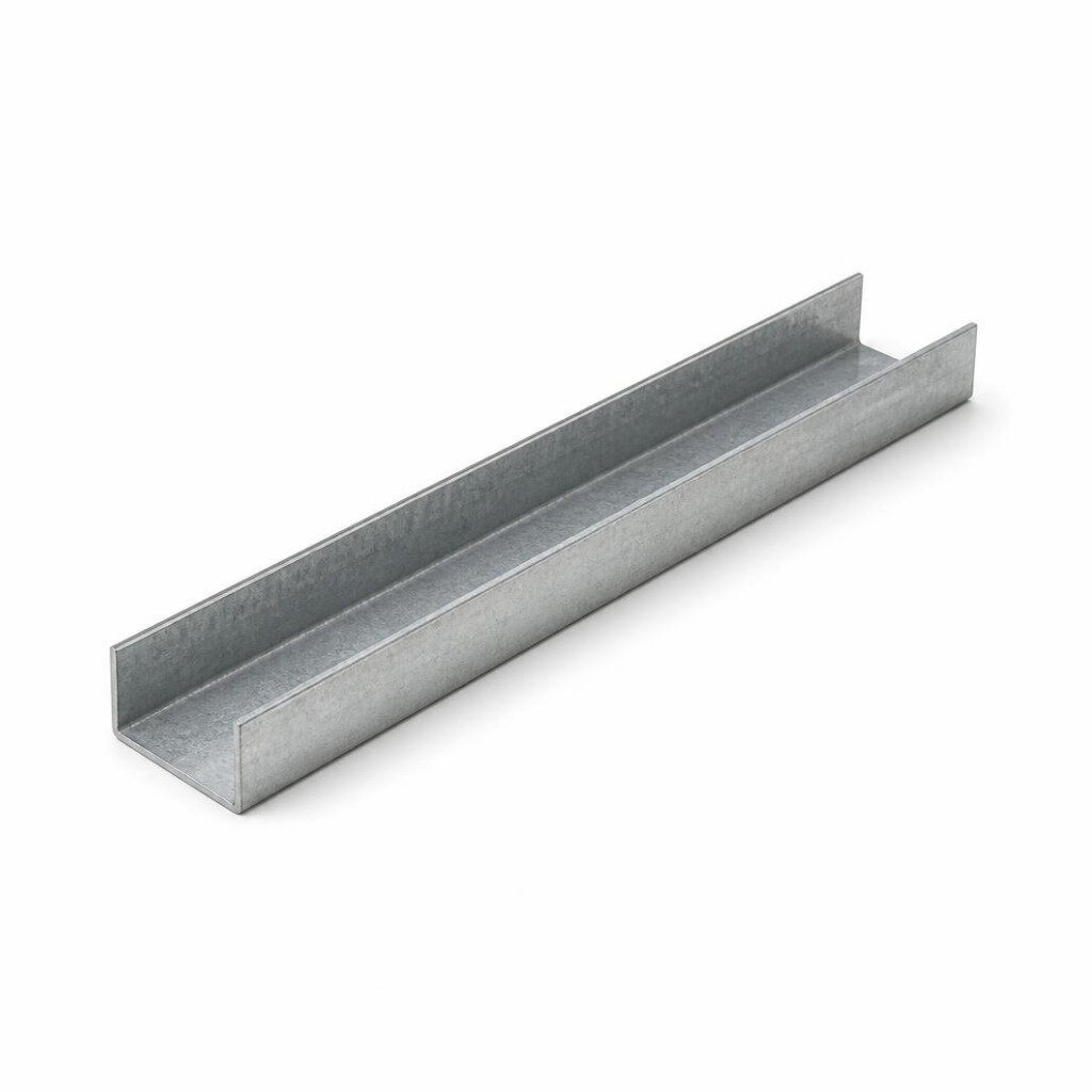 C CHANNEL (ALUM. ZINC) T075 X 0.80MM X 6M