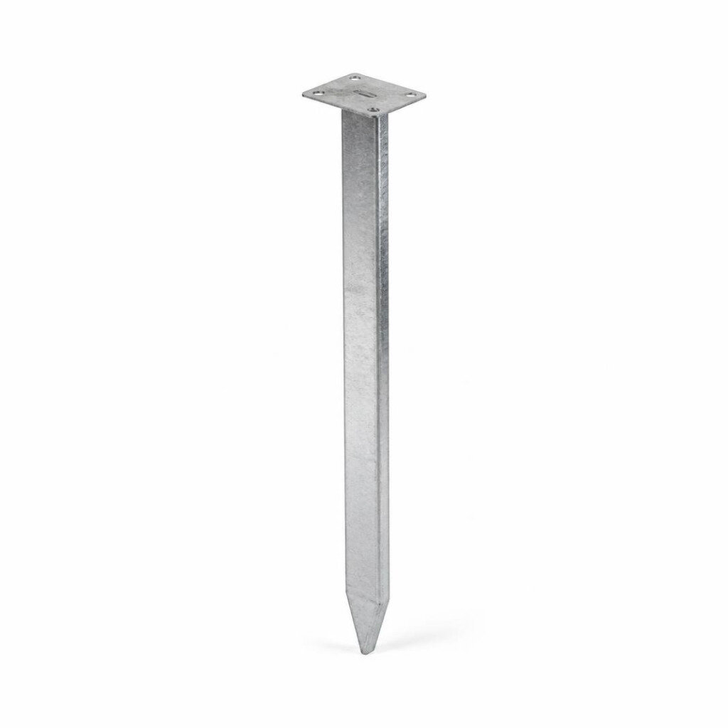 FENCING POST WITH PLATE