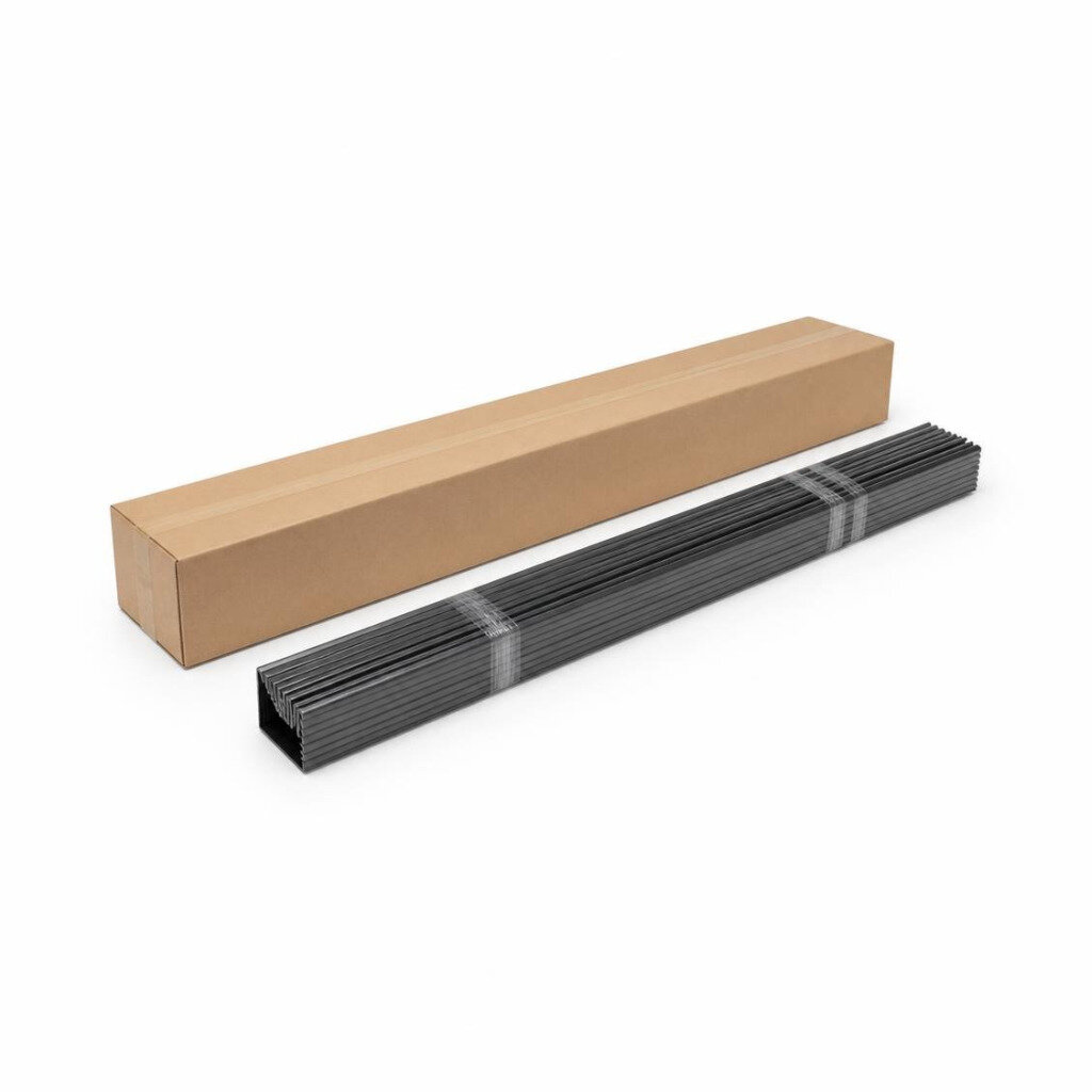 CYBERFLOR ALP4020-05 40 X 20 X 2700MM ALUM. L PROFILE - BLACK (80PCS/CTN)
