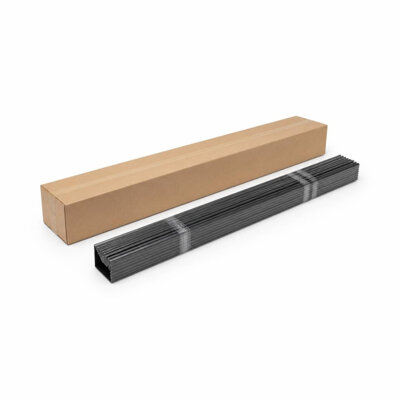 CYBERFLOR ALP4020-05 40 X 20 X 2700MM ALUM. L PROFILE - BLACK (80PCS/CTN)