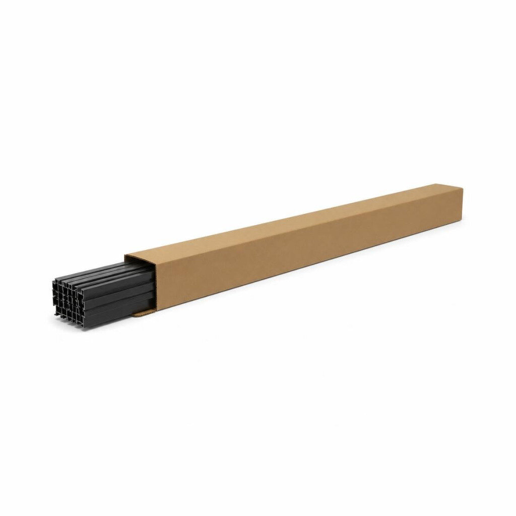 CYBERFLOR AP3-05 20 X 3 X 2700MM ALUM. 3MM A PROFILE - BLACK (100PCS/CTN)