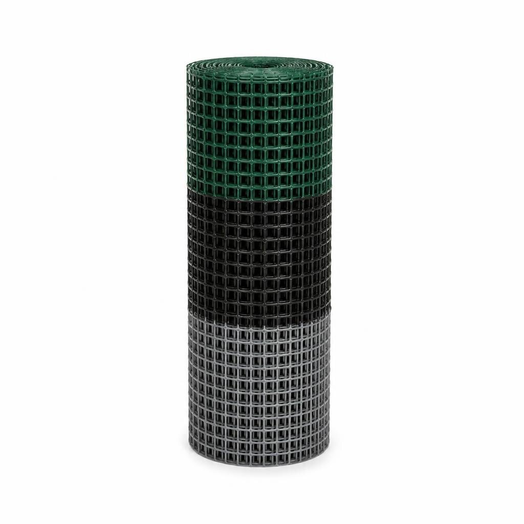 6MM PVC GREEN/BLACK/GREY PVC SQUARE MESH