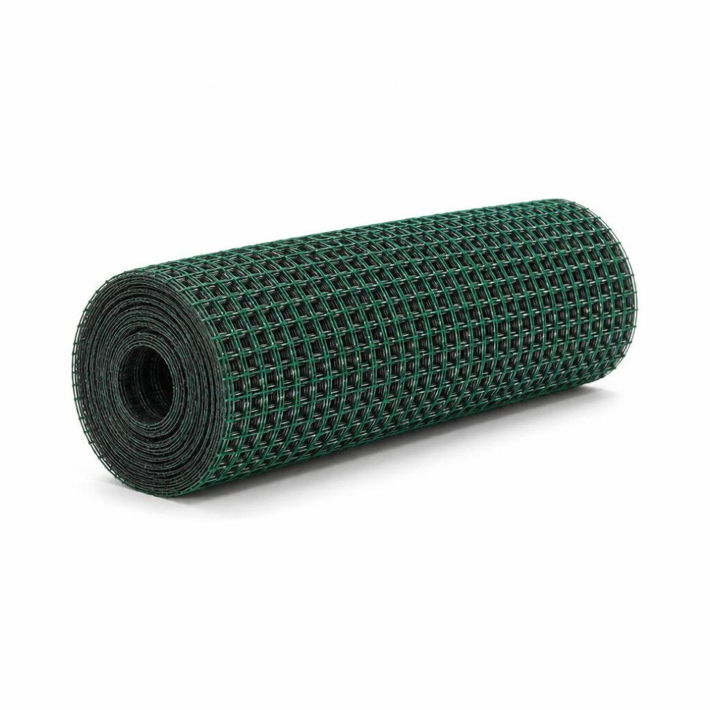 6MM X 25MM PVC GREEN/BLACK/SILVER MESH