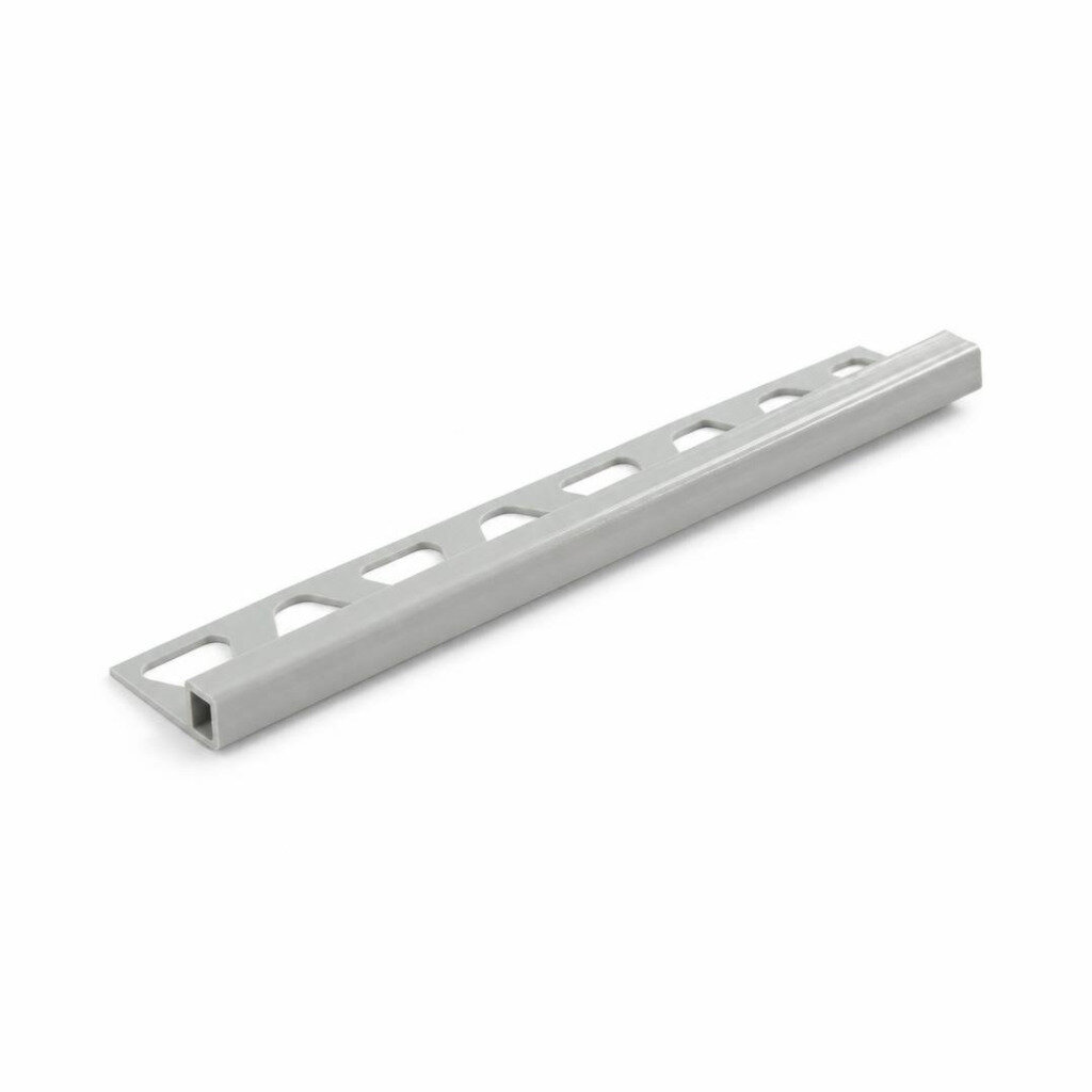PVC TILE TRIM GLAZED - TT10M (10MM X 2.5M) (LIGHT GREY))