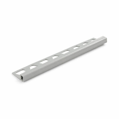PVC TILE TRIM GLAZED - TT10M (10MM X 2.5M) (LIGHT GREY))
