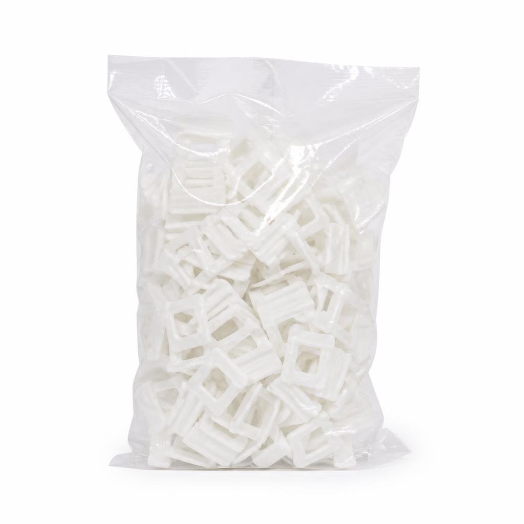 TILE LEVELLING SPACER & WEDGE 3.0MM WHITE CLIP (100PCS/PKT)