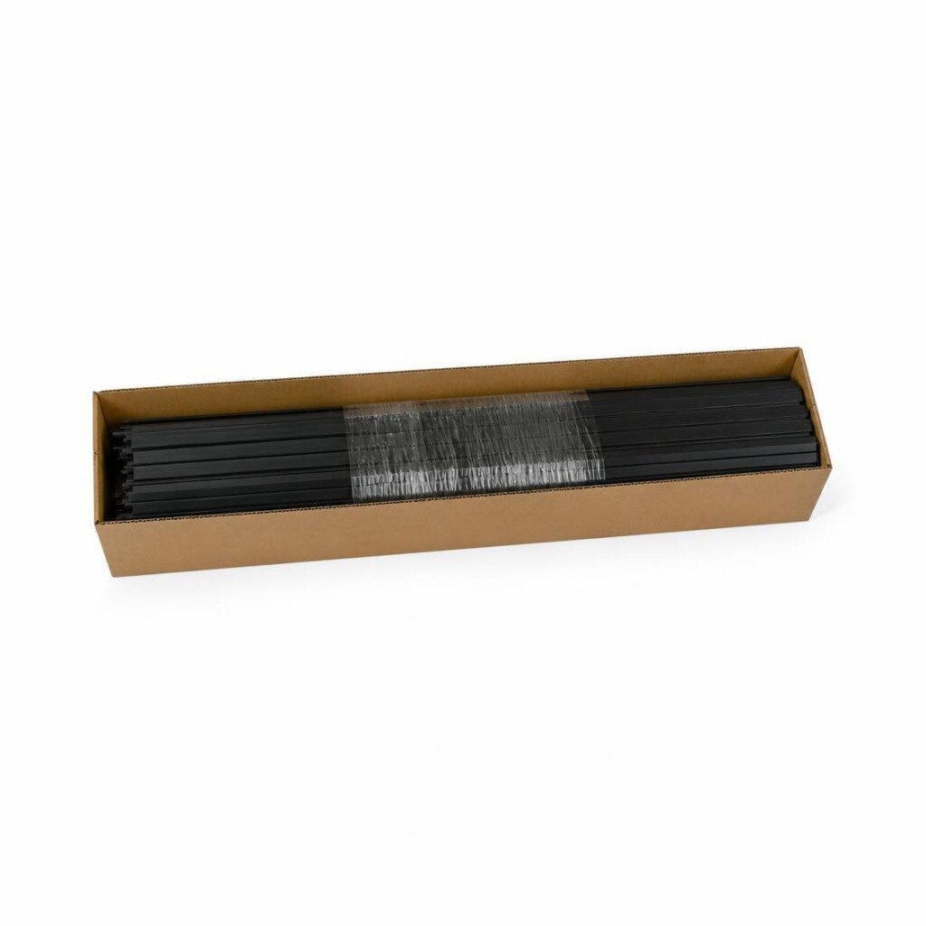 CYBERFLOR MLP2552 25 X 5 X 2700MM PVC MINI L PROFILE - MATTE BLACK (100PCS/CTN)