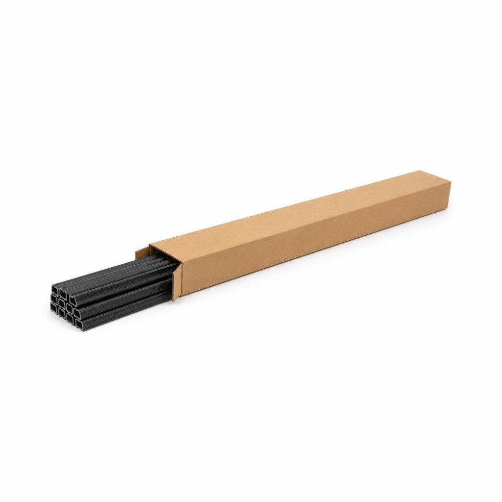 CYBERFLOR LSN852 20 X 25 X 2700MM PVC 8MM STAIRNOSE PROFILE - MATTE BLACK (50PCS/CTN)