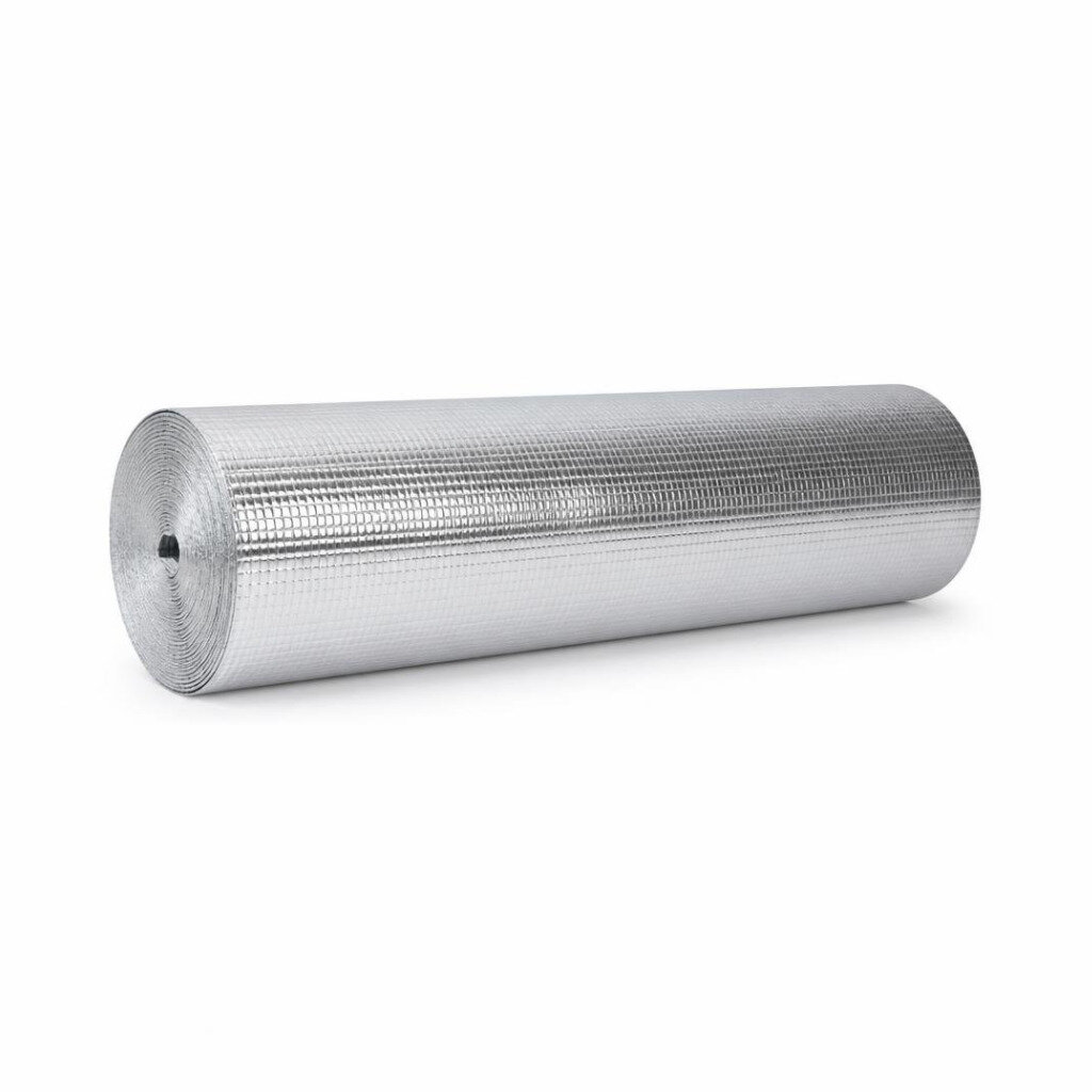 1.25MX48M SINGLE SIDED ALUMINIUM WOVEN FOIL SN1