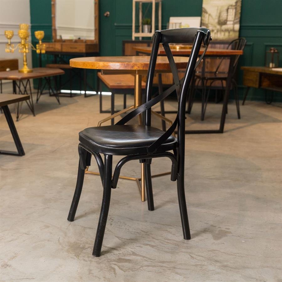 Medium Leather Back Chair KCH007 (PRE-ORDER)