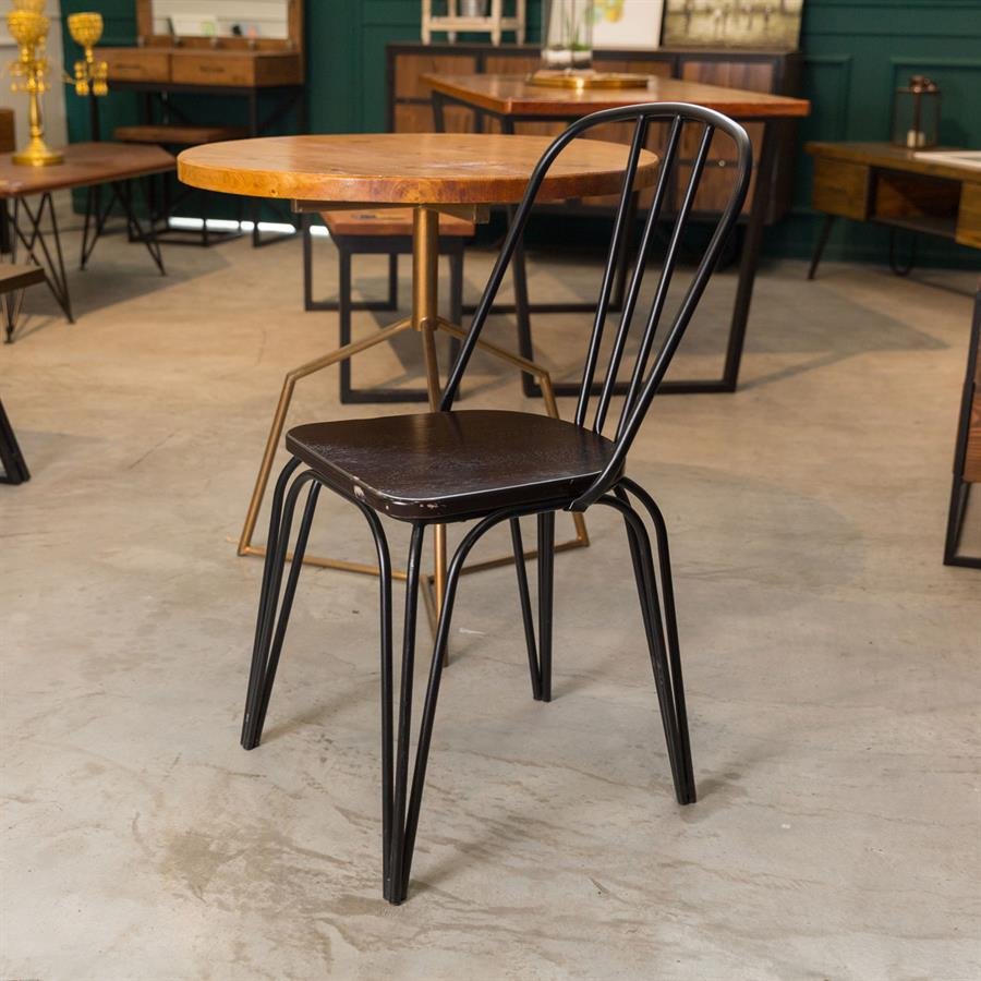 Matt Black Medium Back Chair (PRE-ORDER)