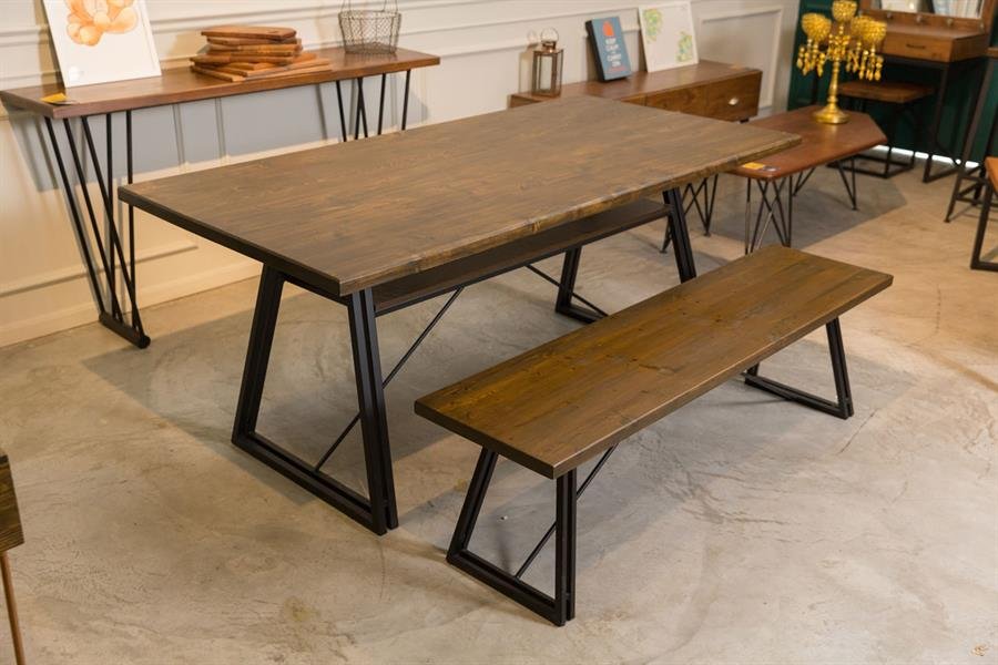 SINGOLA Dining Table Set (1 Table + 2 Bench) PRE-ORDER
