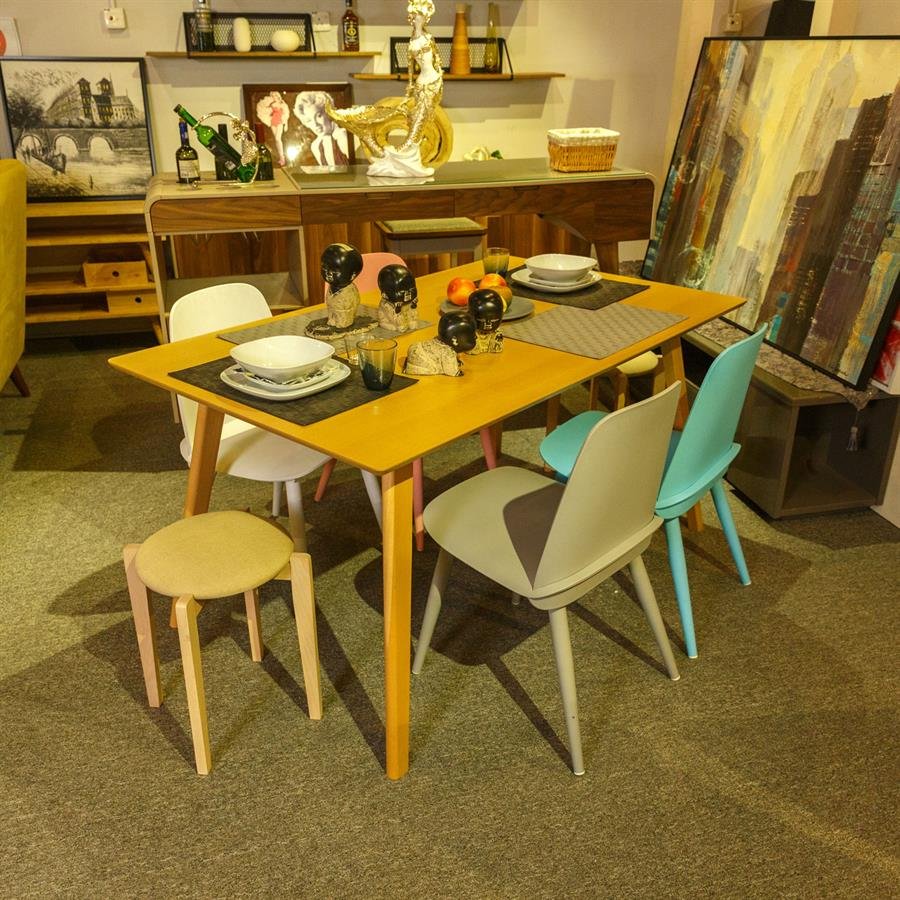 Dining Set + 4 Chair + 1 Stool DT-7836 DT8321