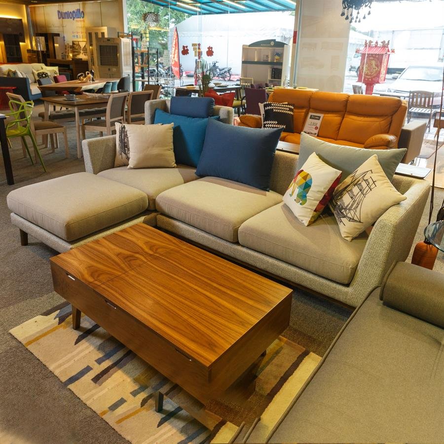 Designer Grey L-Shape Sofa