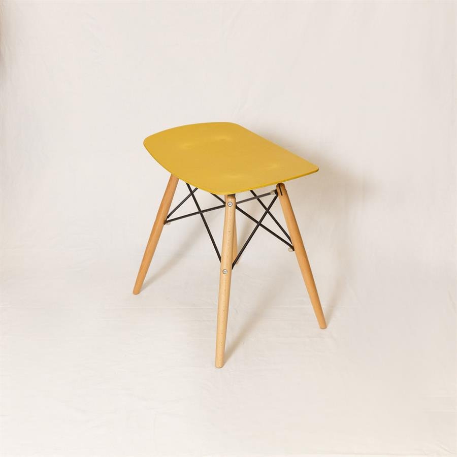 Yellow Wooden Stool