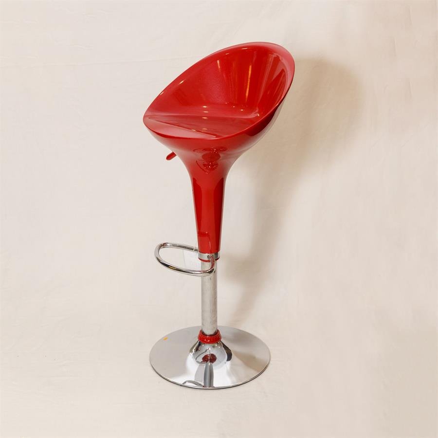 Low Back Red Bar Stool