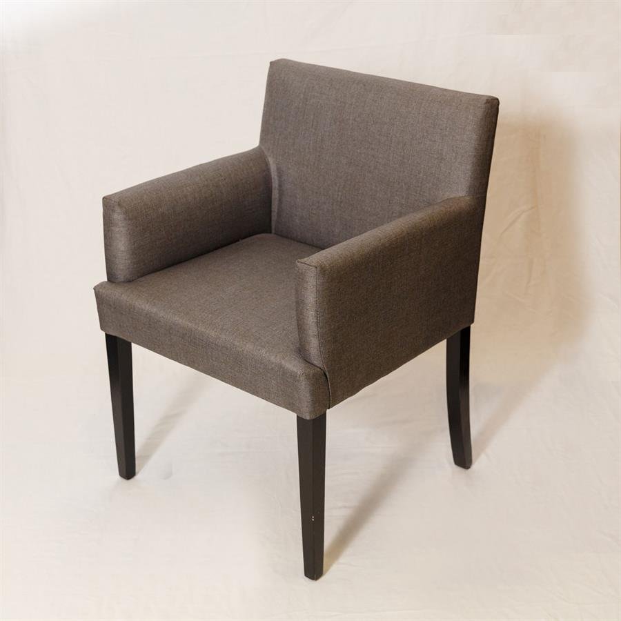 Low Back Cushion Chair Gray