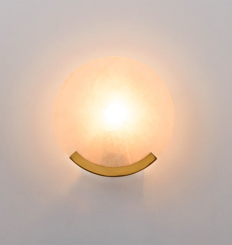 Spain Marble Sun Wall Lights F00310B-1 (Mirror titanium)