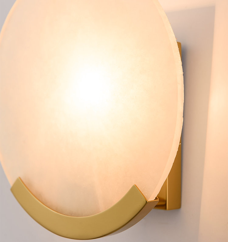 Spain Marble Sun Wall Lights F00310B-1 (Mirror titanium)