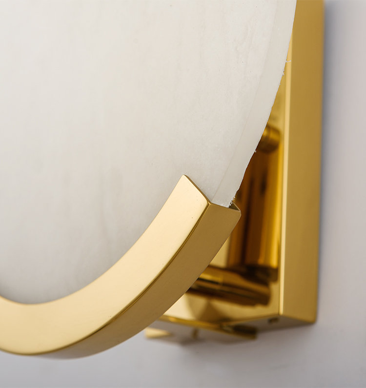 Spain Marble Sun Wall Lights F00310B-1 (Mirror titanium)