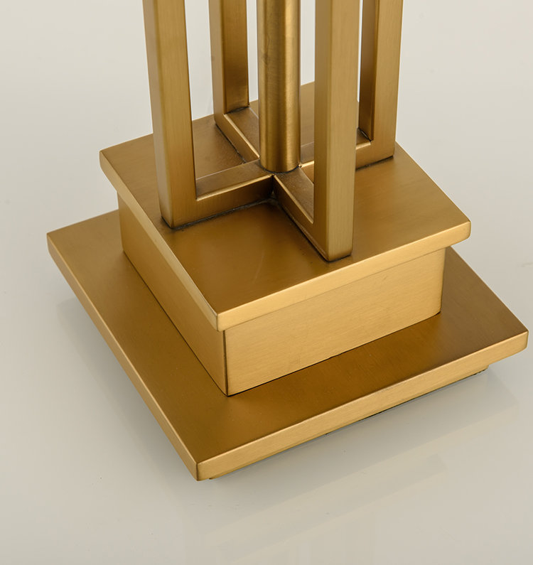 Modern minimalist Chinese brushed titanium table lamp F00315T-1 (Brushed titanium)