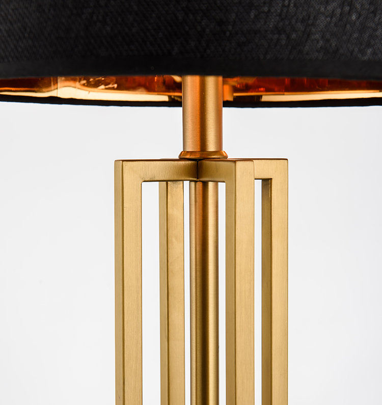 Modern minimalist Chinese brushed titanium table lamp F00315T-1 (Brushed titanium)