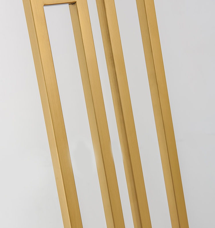 Oriental modern light luxury floor lamp F00318F-1-ZB (Brushed titanium)