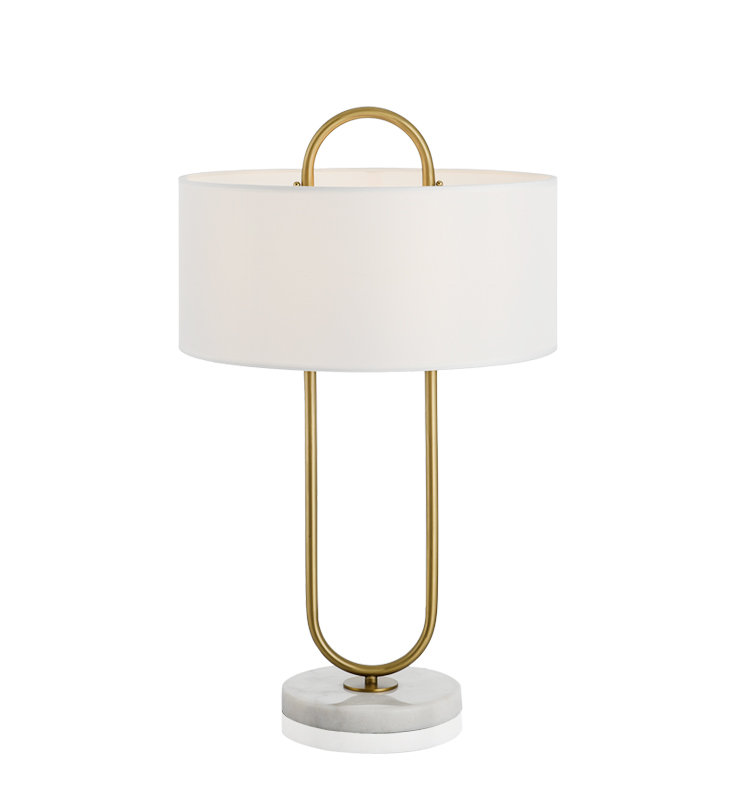 [Pre-Order] Modern simple single ring stainless steel floor lamp F00335T-1 (Brushed titanium)