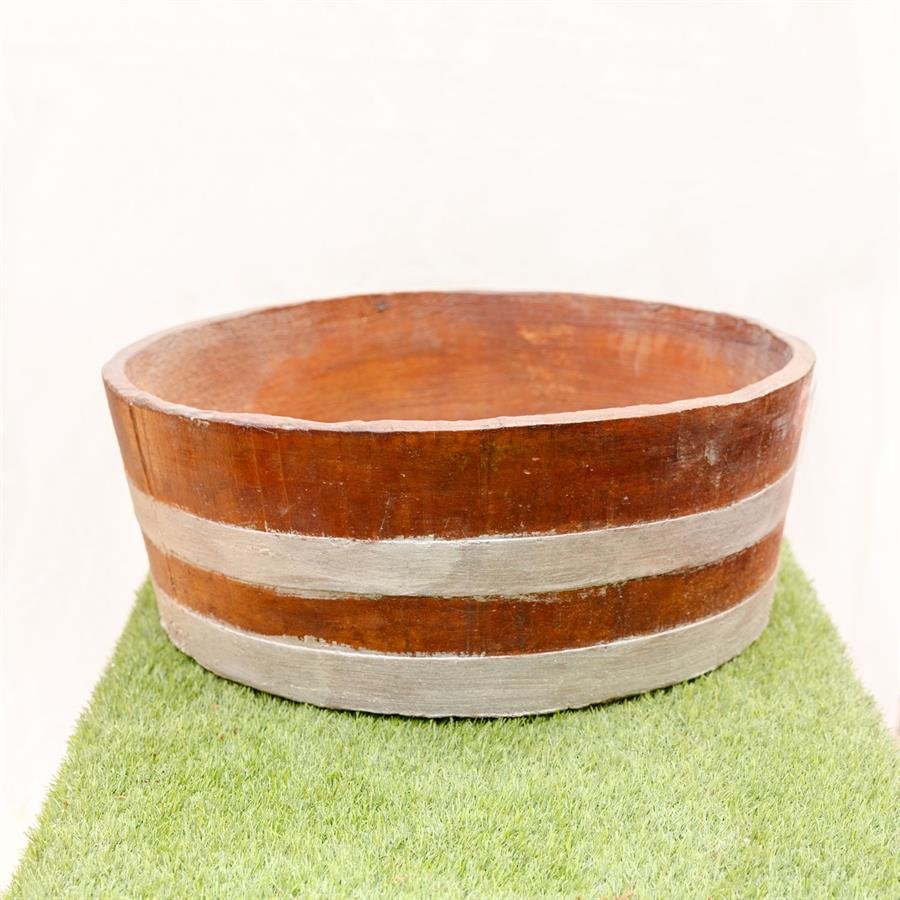 Landscape Decorative Barrel for Water or Plant Made of Cement
