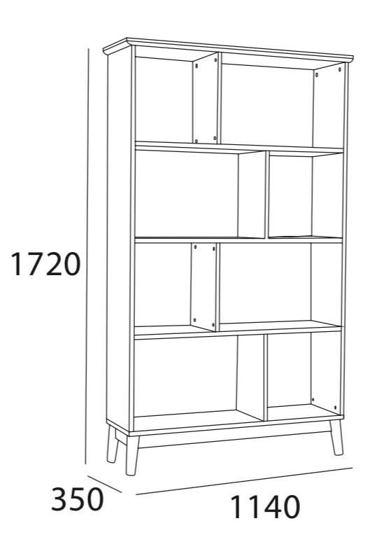 Arturo - Howell Tall Bookcase (FREE Shipping to West Malaysia)