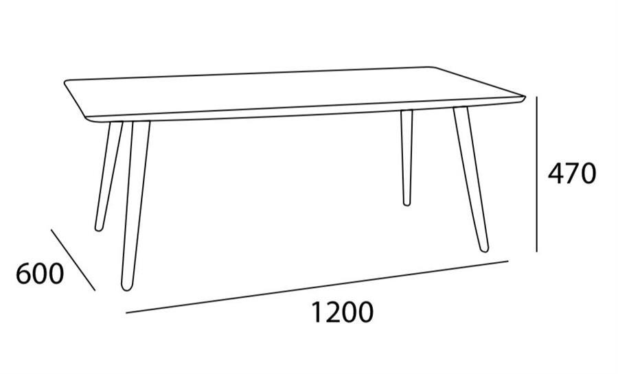 Arturo - Carsyn Rectangle Coffee Table (FREE Shipping to West Malaysia)