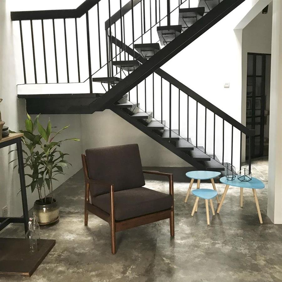 Arturo - Jacobe 1 + 2 + 3 Seater Sofa Set/ Armchair/ Love Seat/ Mid-century Design/ Retro/ Solid Wood/ Brown Fabric Sofa (FREE Shipping to West Malaysia)