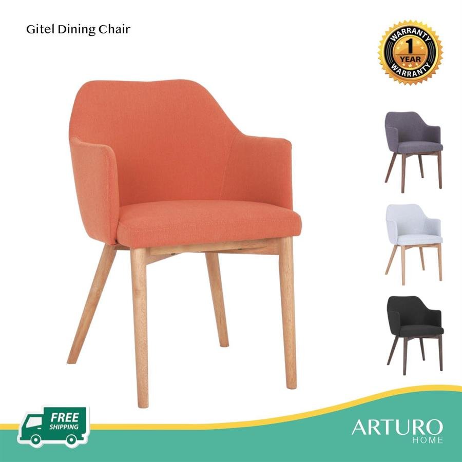 Arturo - Gitel Dining Chair/ Fabric Chairs/ Arm chair (FREE Shipping to West Malaysia)