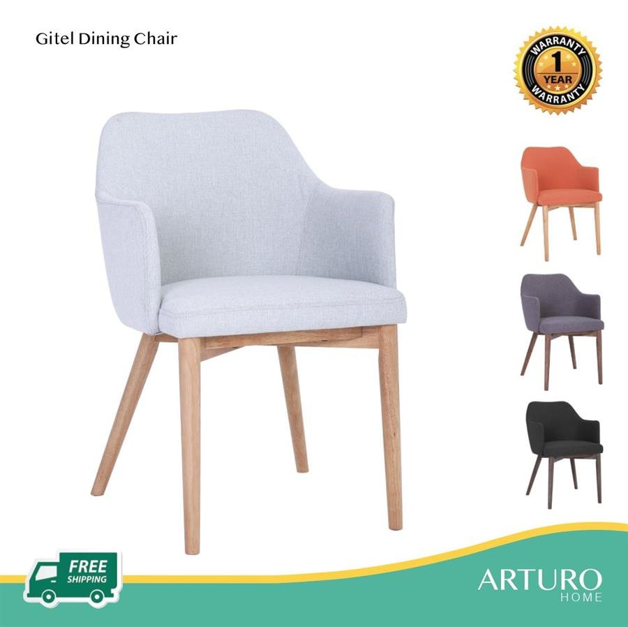 Arturo - Gitel Dining Chair/ Fabric Chairs/ Arm chair (FREE Shipping to West Malaysia)