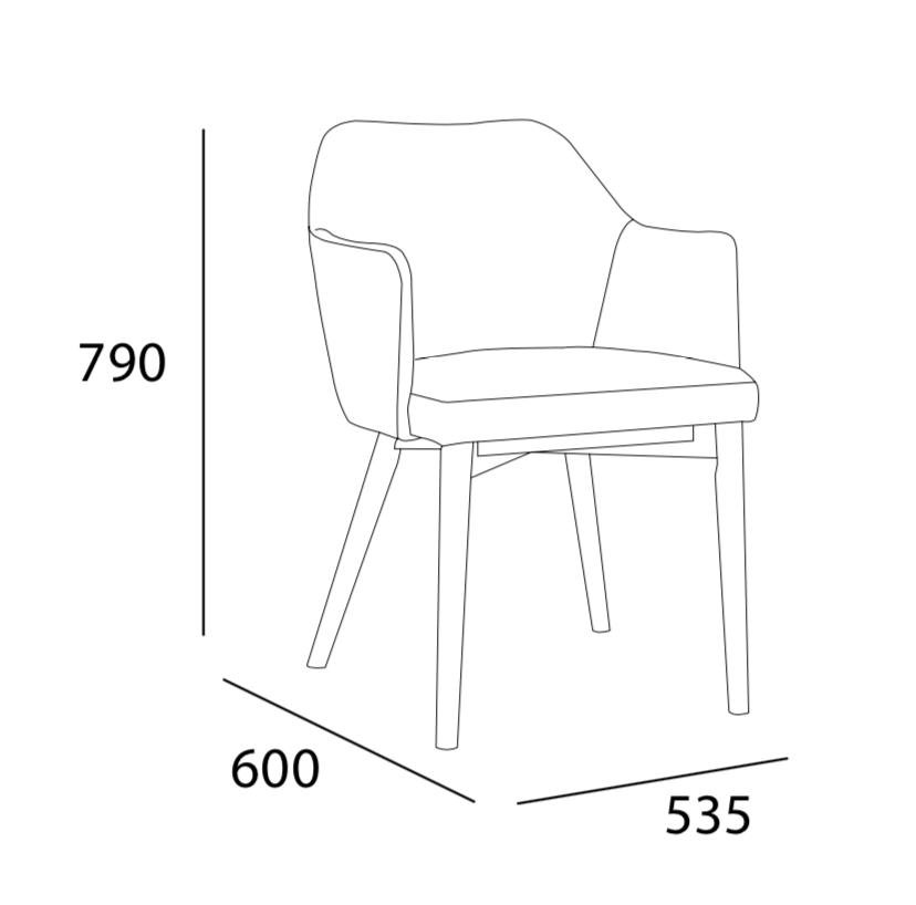 Arturo - Gitel Dining Chair/ Fabric Chairs/ Arm chair (FREE Shipping to West Malaysia)