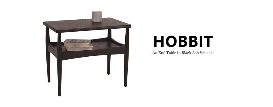Arturo - Hobbit End Table/ Solid Wood Coffee Table/ Side Table/ Brown Table/ Black Table (FREE Shipping to West Malaysia)