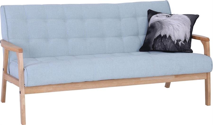 Arturo - Tucson 1 + 3 Seater Sofa + Coffee Table Set + FREE Guardsman Touch Up Kit/ Solid Wood/ Black Synthetic Leather/ Blue Fabric Sofa/ Brown Fabric Sofa (Free Shipping to West Malaysia)