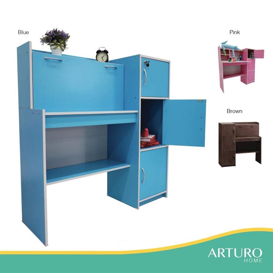 Arturo Fayne Study Desk With Storage Cabinet Children Desk