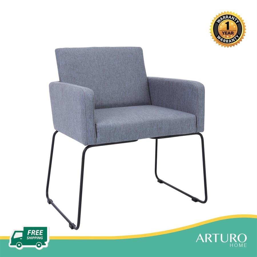 Arturo - Delma Dining Chair with Arm Rest (set of 2)/ Arm Chair/ Fabric Chair (FREE Shipping to West Malaysia)