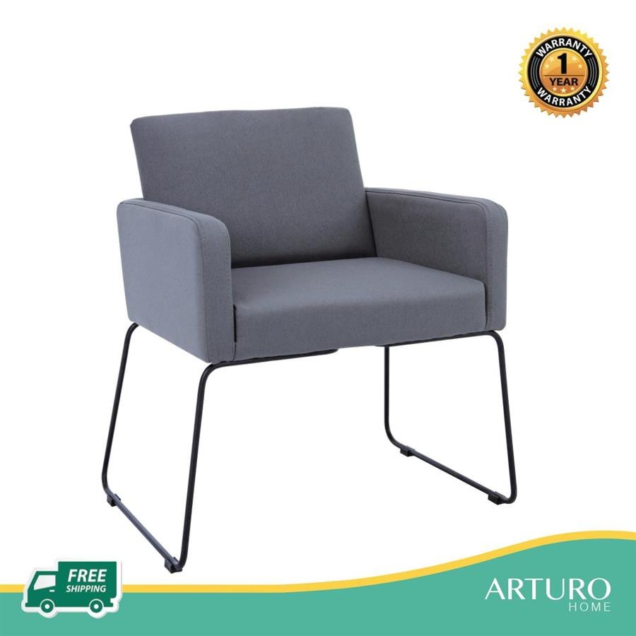 Arturo - Delma Dining Chair with Arm Rest (set of 2)/ Arm Chair/ Fabric Chair (FREE Shipping to West Malaysia)