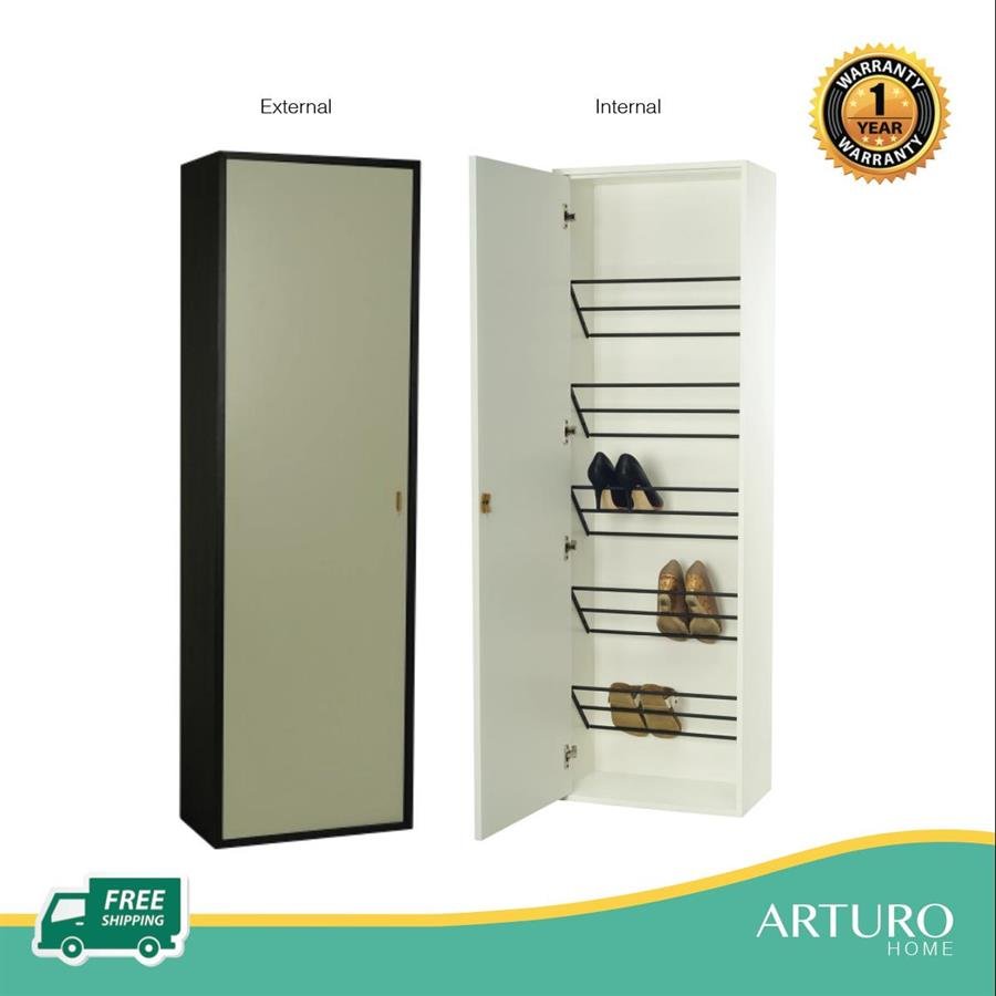 Arturo - Taber Tall Shoe Cabinet/ Shoe Storage/ Shoe Organiser (FREE Shipping to West Malaysia)