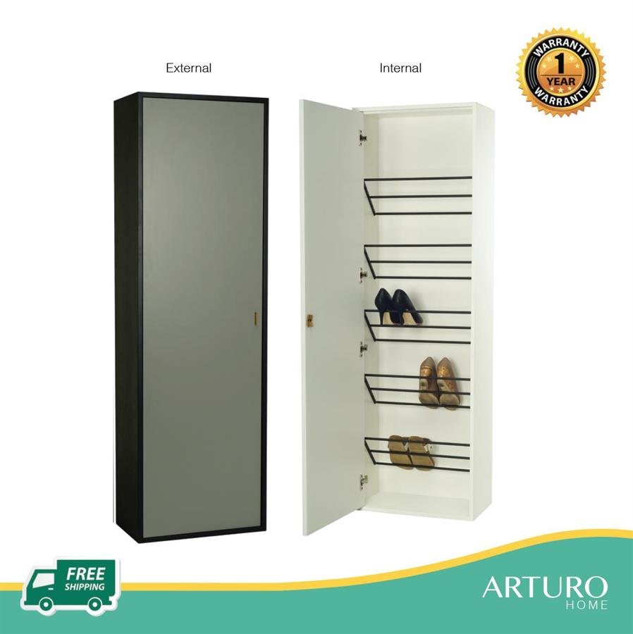 Arturo - Taber Tall Shoe Cabinet/ Shoe Storage/ Shoe Organiser (FREE Shipping to West Malaysia)