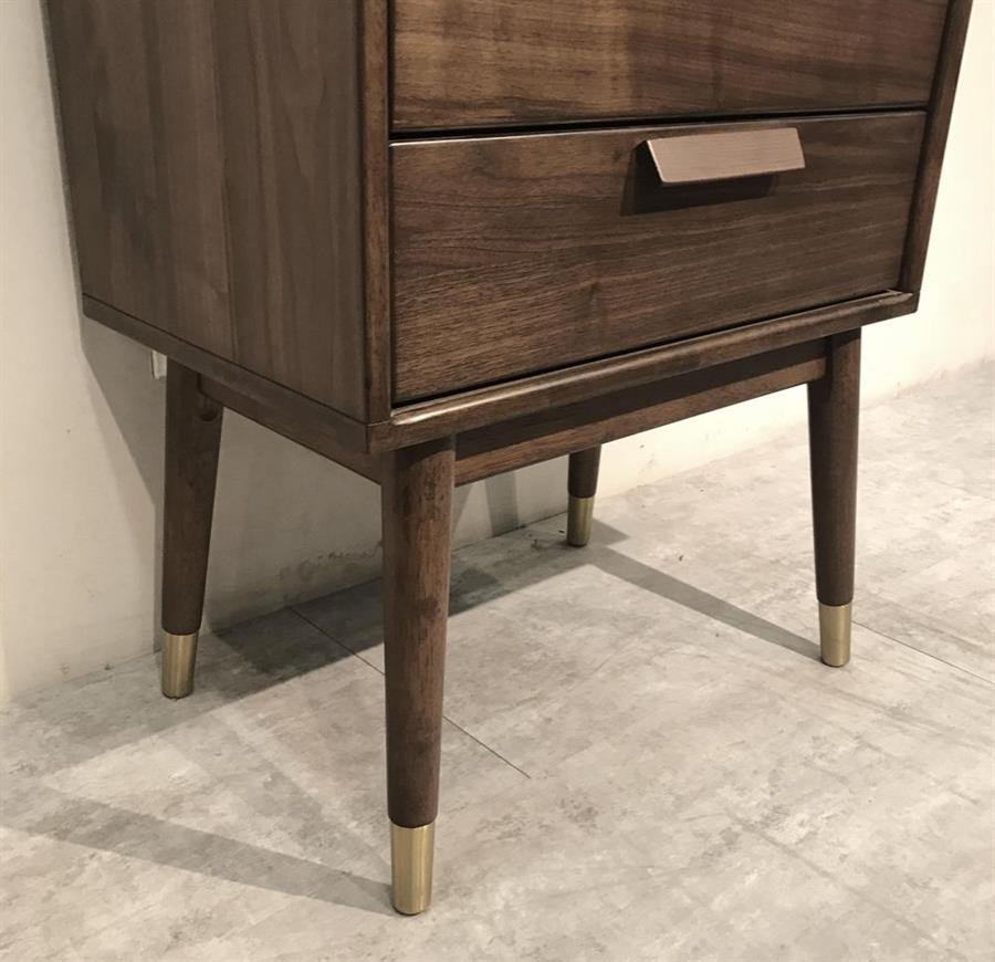 Arturo - Charlie 3 Drawer Dresser/ Solid Wood Dresser/ Walnut Veneer/ Mid-century (FREE Shipping to West Malaysia)