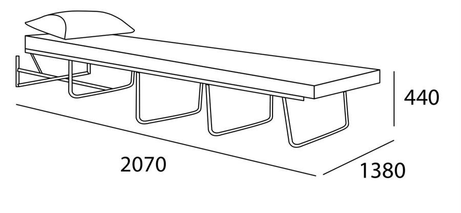 Arturo - Spark Sofa Bed/ Bench/ Foldable Bed/ Guest Bed/ Day Bed (FREE Shipping to West Malaysia)