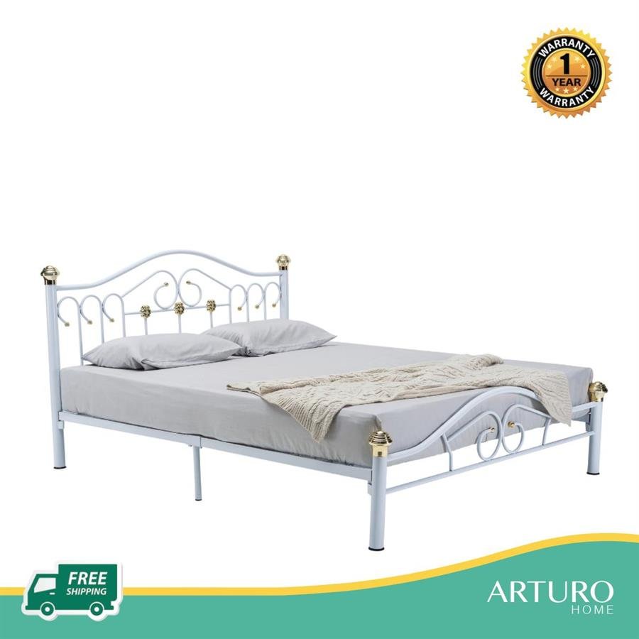 Arturo - Halden Queen Size Bed/ Metal Bed/ Classic Bed Frame (FREE Shipping to West Malaysia)