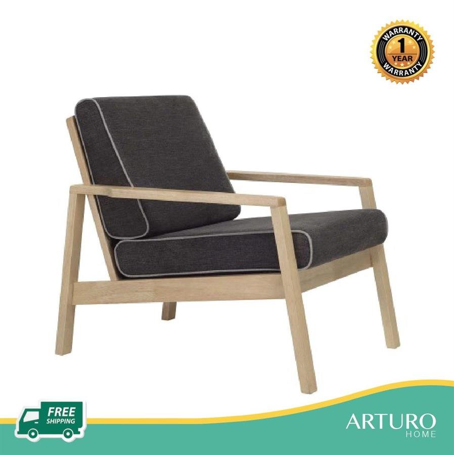 Arturo - Latio Lounge Chair/ Single Seater Sofa/ Arm Chair/ Solid Wood Chair/ Modern Chair (FREE Shipping to West Malaysia)