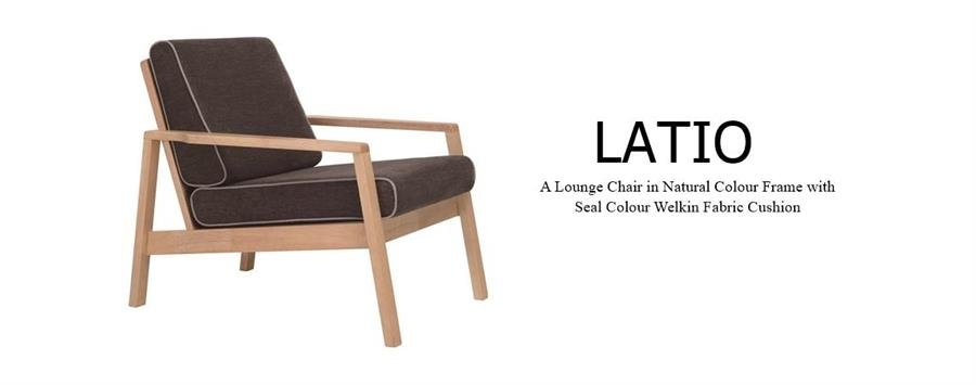 Arturo - Latio Lounge Chair/ Single Seater Sofa/ Arm Chair/ Solid Wood Chair/ Modern Chair (FREE Shipping to West Malaysia)