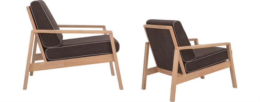 Arturo - Latio Lounge Chair/ Single Seater Sofa/ Arm Chair/ Solid Wood Chair/ Modern Chair (FREE Shipping to West Malaysia)